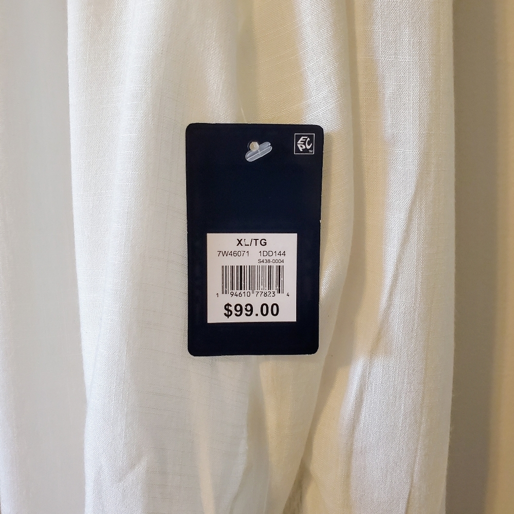 Lucky Brand Lace Front Feminine Classic Ivory Cream Button Down Shirt - XL NWT - Picture 7 of 14